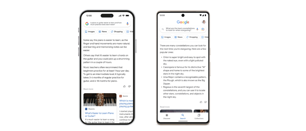 Google's AI search teaser image